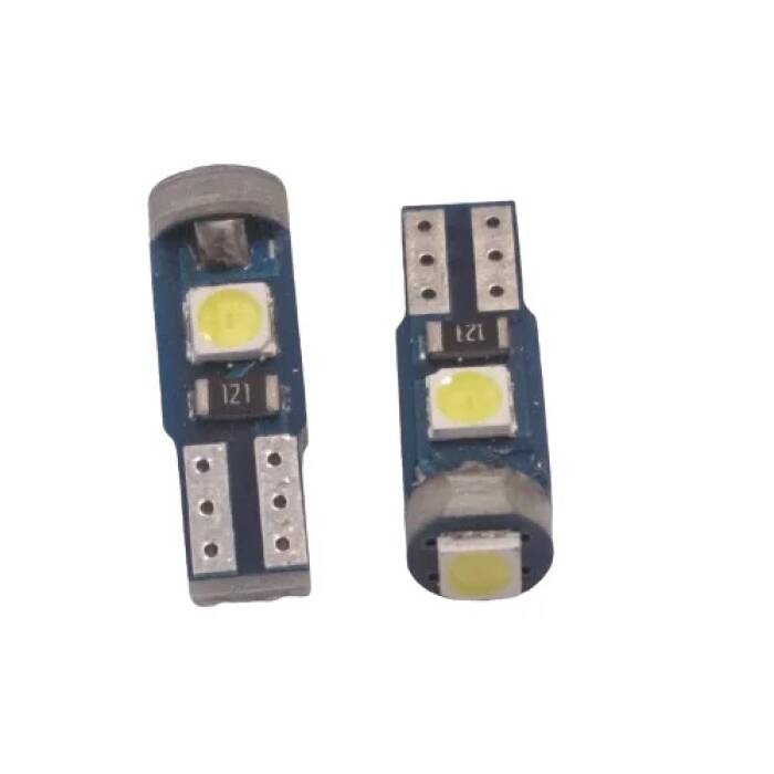 CAR LED T5 3 SMD 1210 ΨΥΧΡΟ ΛΕΥΚΟ 00183