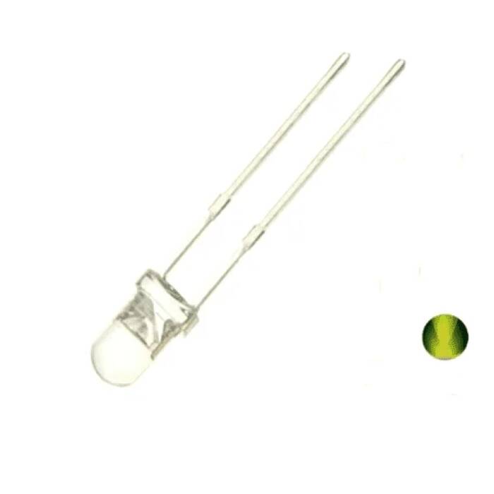 LED DIODE 3mm ΚΙΤΡΙΝΟ 030012