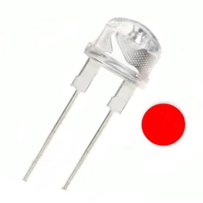 LED DIODE 8mm ΚΟΚΚΙΝΟ 080013