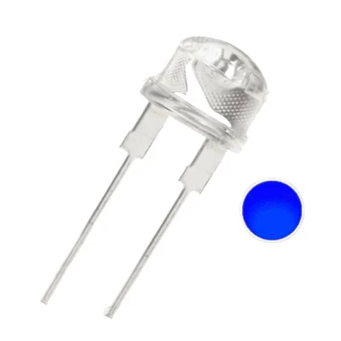 LED DIODE 8mm ΜΠΛΕ 080015