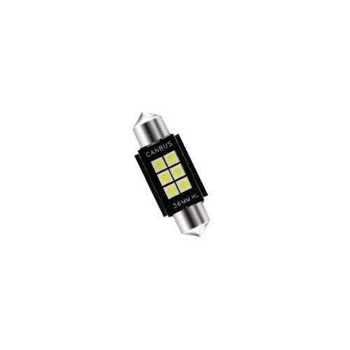 CAR LED Can Bus Σωληνωτό 6 SMD 36mm 5630 ΛΕΥΚΟ 06694