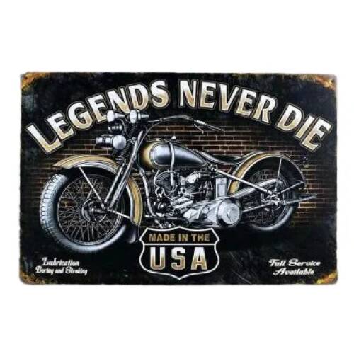Μεταλλική Ταμπέλα Vintage Legends Never Die 30051613
