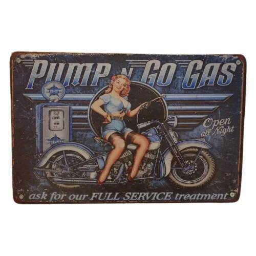 Μεταλλική Ταμπέλα Vintage Pump Gas 30051627