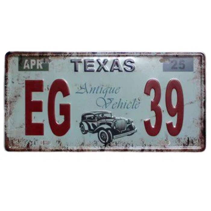 Μεταλλική Ταμπέλα Vintage Texas 30051609