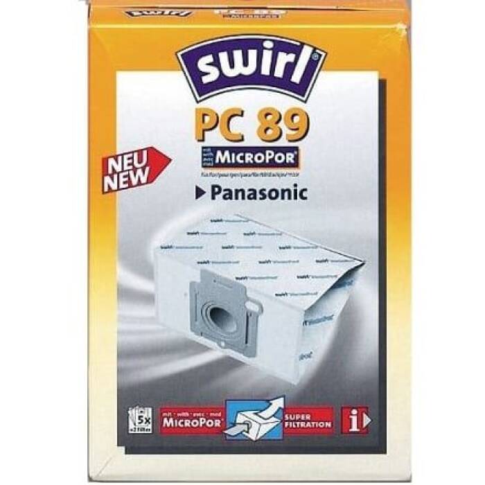 Σακούλες ηλεκτρικής σκούπας SWIRL PC 89 για PANASONIC