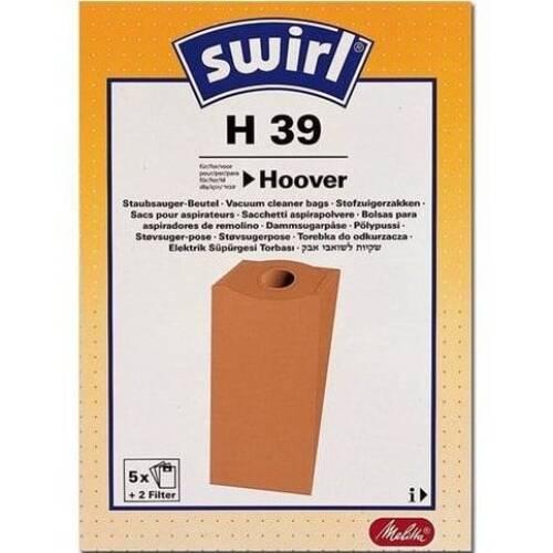 Σακούλες ηλεκτρικής σκούπας SWIRL H39 για HOOVER