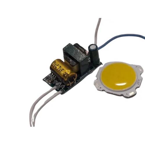 LED Driver 5W with Cob Flashlight Module Θερμό Λευκό 006821