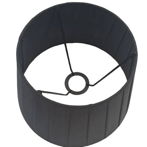 Καπέλο Φωτιστικού Μαύρο με Πιέτες D20cm